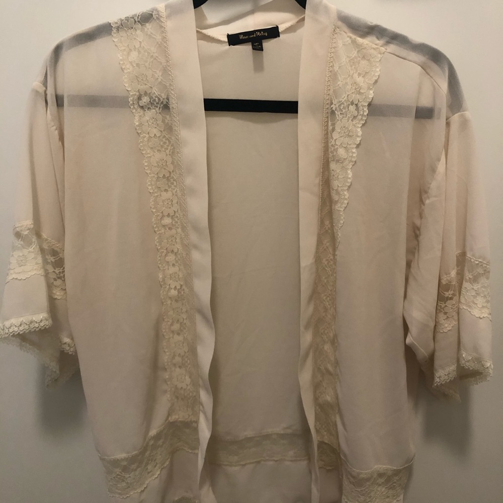 Sheer Lace Kimono
